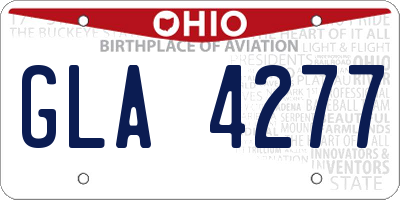 OH license plate GLA4277