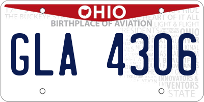 OH license plate GLA4306