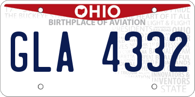 OH license plate GLA4332
