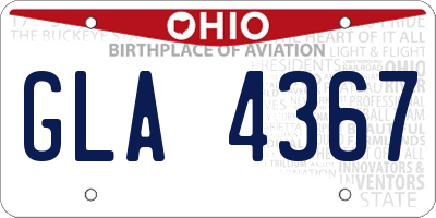 OH license plate GLA4367