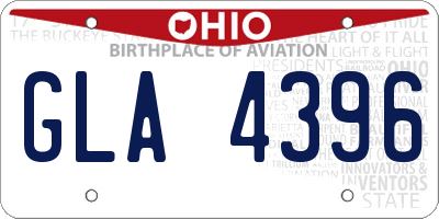 OH license plate GLA4396