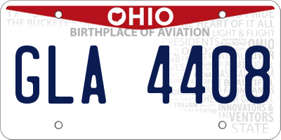 OH license plate GLA4408