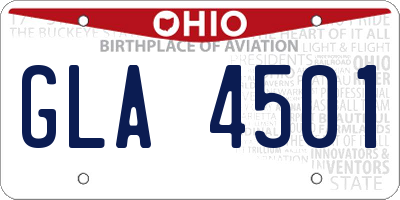 OH license plate GLA4501