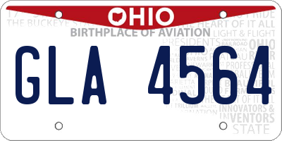 OH license plate GLA4564