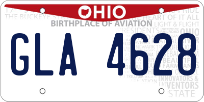 OH license plate GLA4628