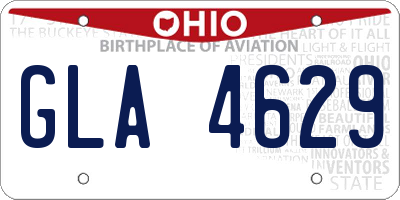 OH license plate GLA4629