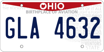 OH license plate GLA4632