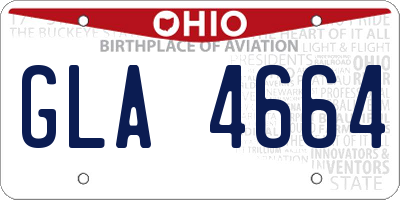 OH license plate GLA4664