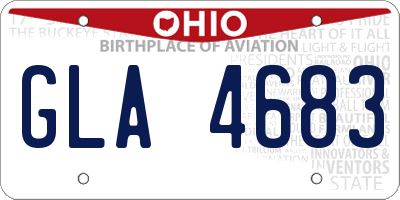 OH license plate GLA4683
