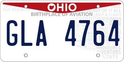OH license plate GLA4764