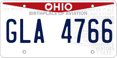OH license plate GLA4766