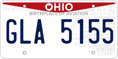 OH license plate GLA5155