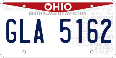 OH license plate GLA5162