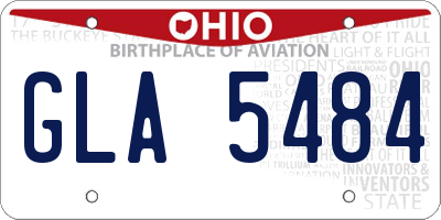 OH license plate GLA5484