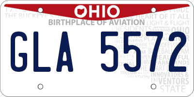 OH license plate GLA5572