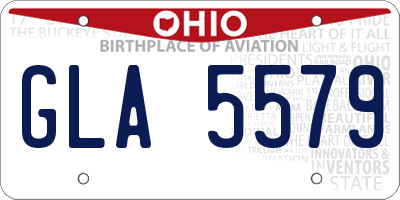 OH license plate GLA5579