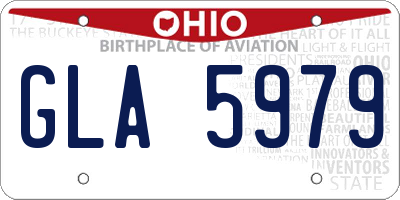 OH license plate GLA5979