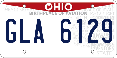 OH license plate GLA6129