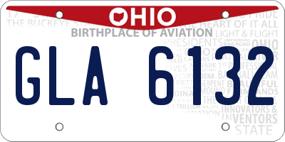 OH license plate GLA6132