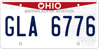 OH license plate GLA6776