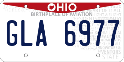 OH license plate GLA6977