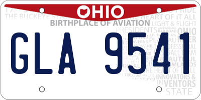 OH license plate GLA9541