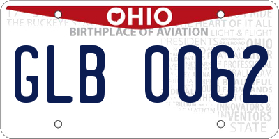 OH license plate GLB0062