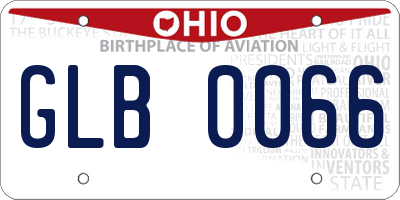 OH license plate GLB0066
