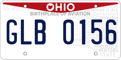 OH license plate GLB0156