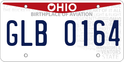 OH license plate GLB0164