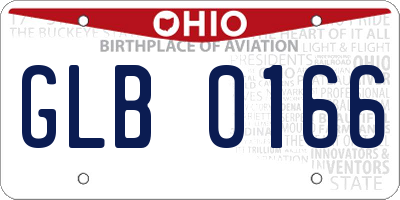 OH license plate GLB0166