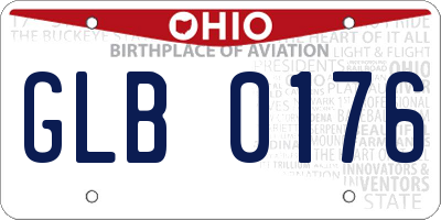 OH license plate GLB0176
