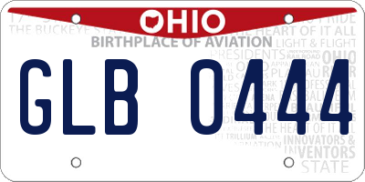 OH license plate GLB0444