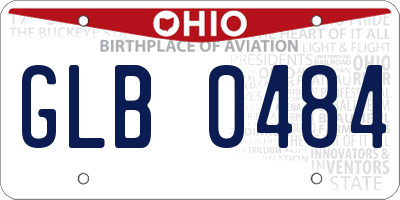 OH license plate GLB0484