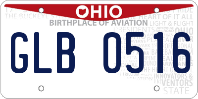 OH license plate GLB0516