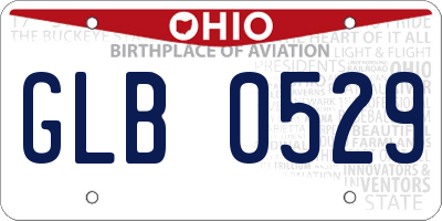 OH license plate GLB0529
