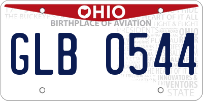 OH license plate GLB0544