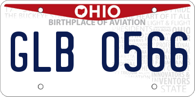 OH license plate GLB0566