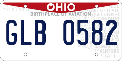 OH license plate GLB0582