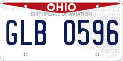 OH license plate GLB0596