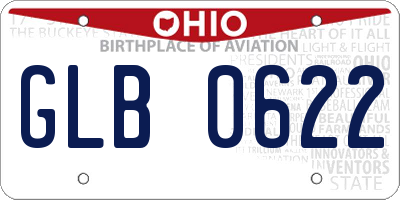 OH license plate GLB0622