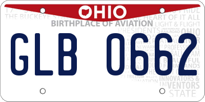 OH license plate GLB0662