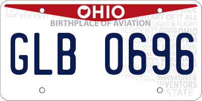 OH license plate GLB0696