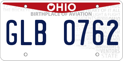 OH license plate GLB0762