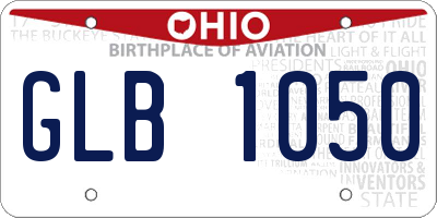 OH license plate GLB1050