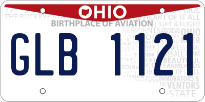 OH license plate GLB1121