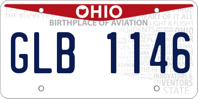 OH license plate GLB1146