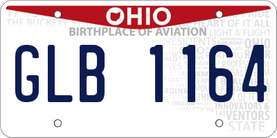 OH license plate GLB1164