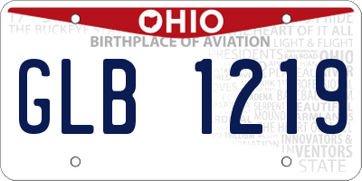 OH license plate GLB1219