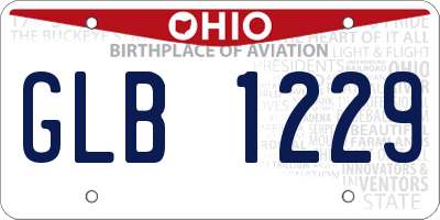 OH license plate GLB1229